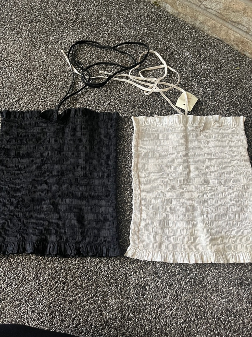 Calypso Smocked Tube Top in Ivory